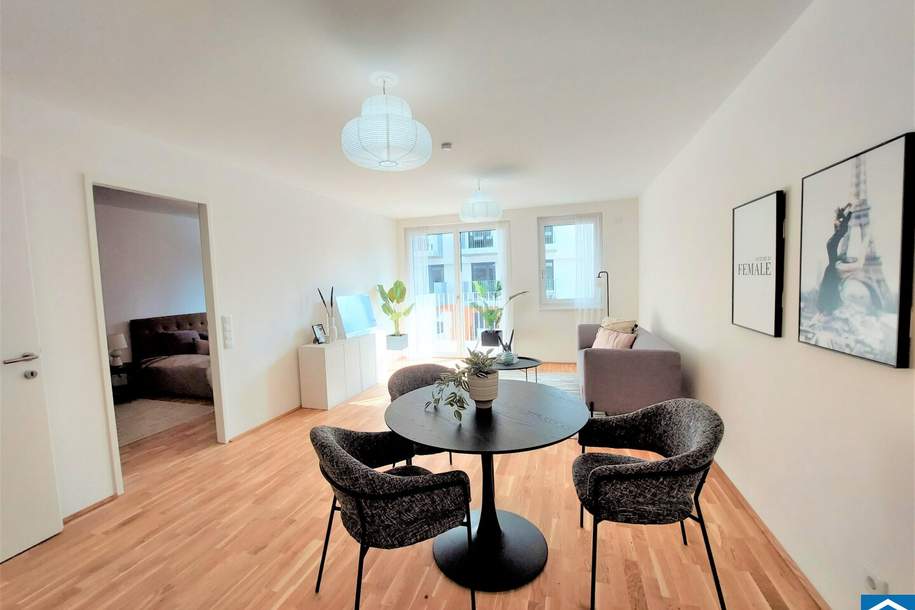 Großzügige 2-Zimmer-Wohnung nahe dem Laaer Wald!, Wohnung-miete, 1.109,00,€, 1100 Wien 10., Favoriten