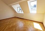 GONZAGAGASSE, BÖRSE-NÄHE, klimatisiertes 122 m2 Dachgeschoss mit 8 m2 Terrasse, 3 Zimmer, Komplettküche, 2 Bäder, Parketten
