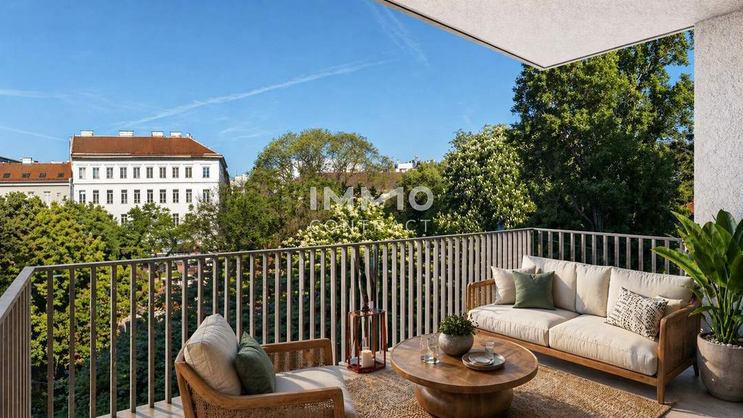 Innenhofseitige Dreizimmer-Wohnung mit großzügigem Balkon (NEU)