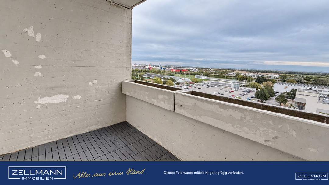 Hoch hinaus, frei gestalten! 3 Zimmer mit großer Loggia und herrlicher Aussicht im 9. Liftstock | ZELLMANN IMMOBILIEN