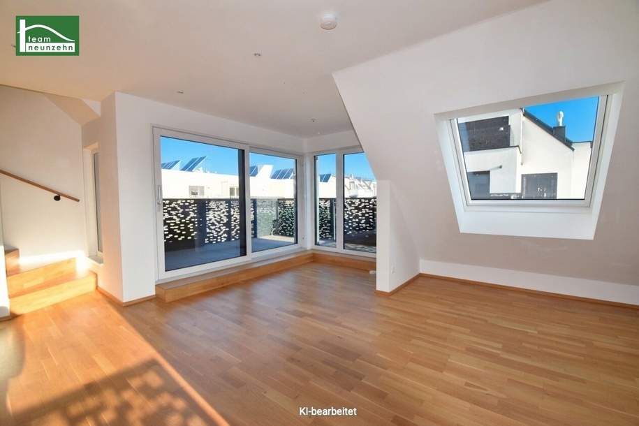 Traumhafte DG-Wohnung mit Terrasse I Eigengrund in begehrter Lage I Neubau aus 2022 I U-Bahn U2-Nähe!, Wohnung-kauf, 549.000,€, 1220 Wien 22., Donaustadt