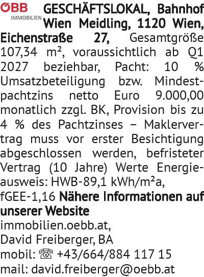 GESCHÄFTSLOKAL, Bahnhof