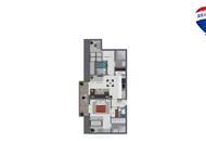 Privatsphäre trifft Wohnkomfort – 3-Zimmer-Dachgeschoss mit 2 Bädern & Terrasse