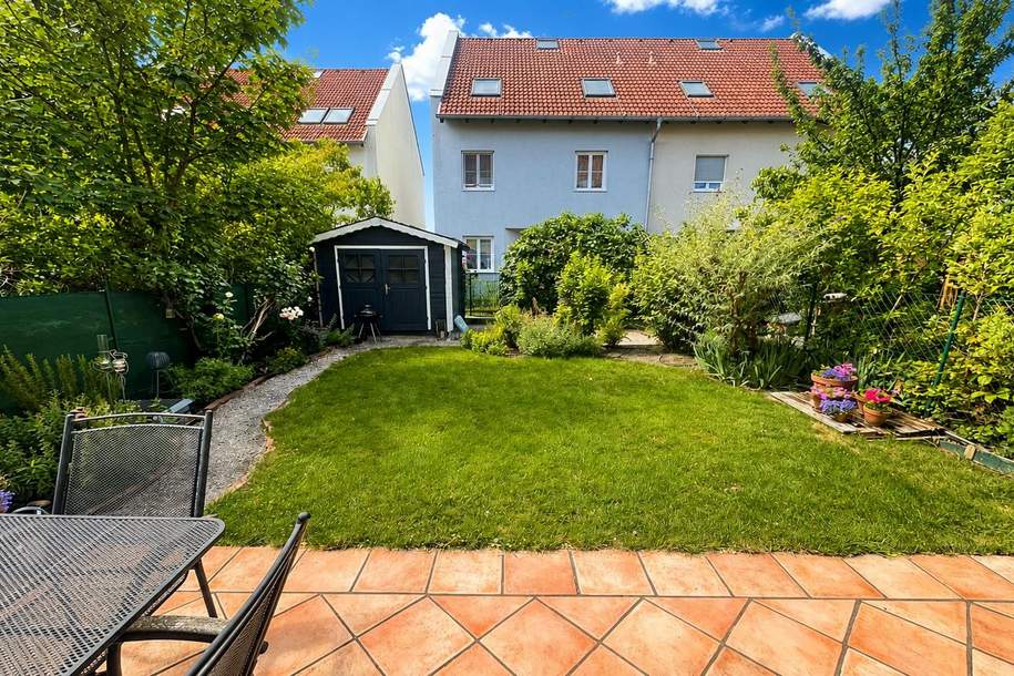 Hennersdorf bei Vösendorf!!! Reihenhaus (142m² Wohnfläche + 51m² Keller) mit Süd-Garten und PKW-Abstellplätzen, Haus-kauf, 480.000,€, 2332 Mödling