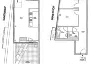 ROLLINGERGASSE, DACHGESCHOSS, 106 m2 Maisonette mit 30 m2 Terrasse, Wohnküche, 2 Zimmer, Wannenbad, Parketten, WG-geeignet