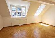 GONZAGAGASSE, BÖRSE-NÄHE, klimatisiertes 122 m2 Dachgeschoss mit 8 m2 Terrasse, 3 Zimmer, Komplettküche, 2 Bäder, Parketten