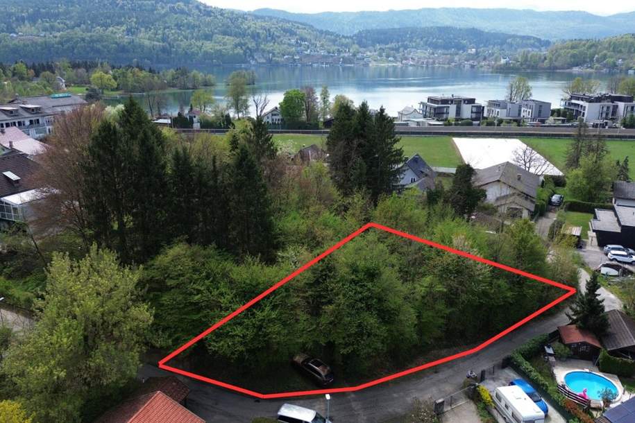 Natur. Ruhe. Wörthersee. – Sonniges Baugrundstück am Gletschertopf in Pörtschach, Grund und Boden-kauf, 250.000,€, 9201 Klagenfurt Land