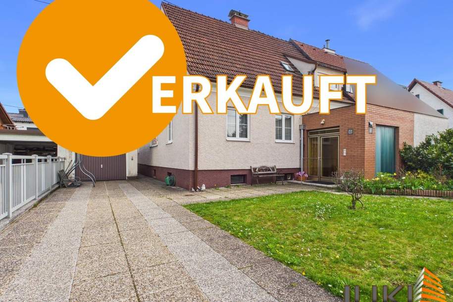 ST. MARTIN bei TRAUN : Wohnhaus (Doppelhaushälfte) ca. 135 m² Wohnfläche + GARAGE, GRUNDSTÜCK ca. 469 m², Haus-kauf, 4050 Linz-Land
