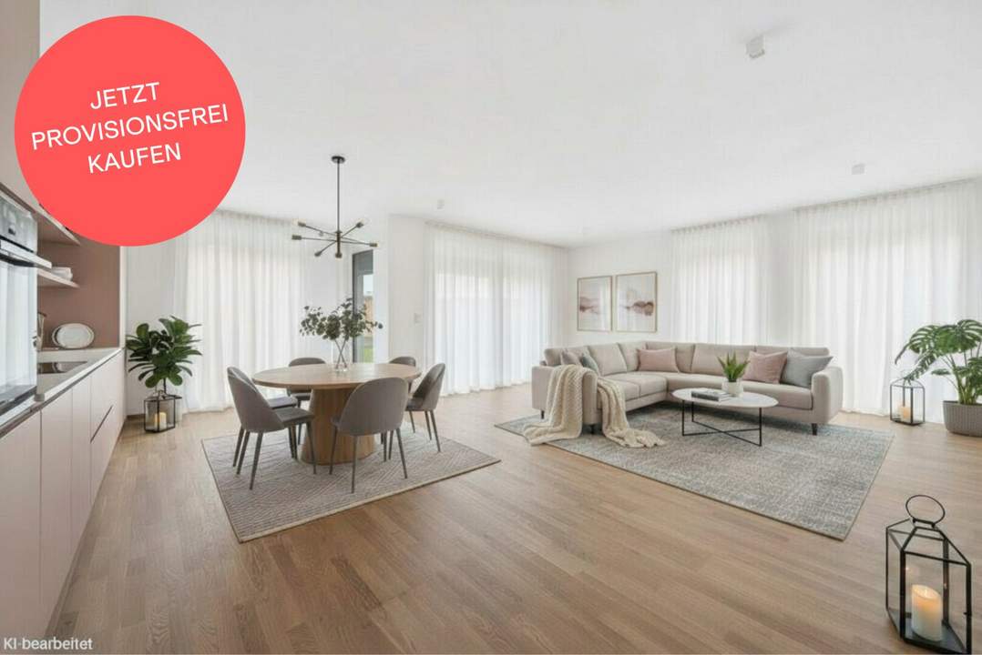 PROVISIONSFREI! Lichtdurchflutete 3-Zimmer-Wohnung mit großer Wohnküche | Sonnige Loggia, Schrankraum | Bezugsfertig