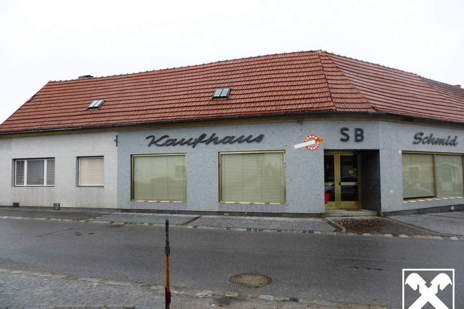 GESCHÄFTSLOKAL UND BÜRO- BZW. LAGERFLÄCHEN, Gewerbeobjekt-miete, 500,00,€, 3471 Tulln