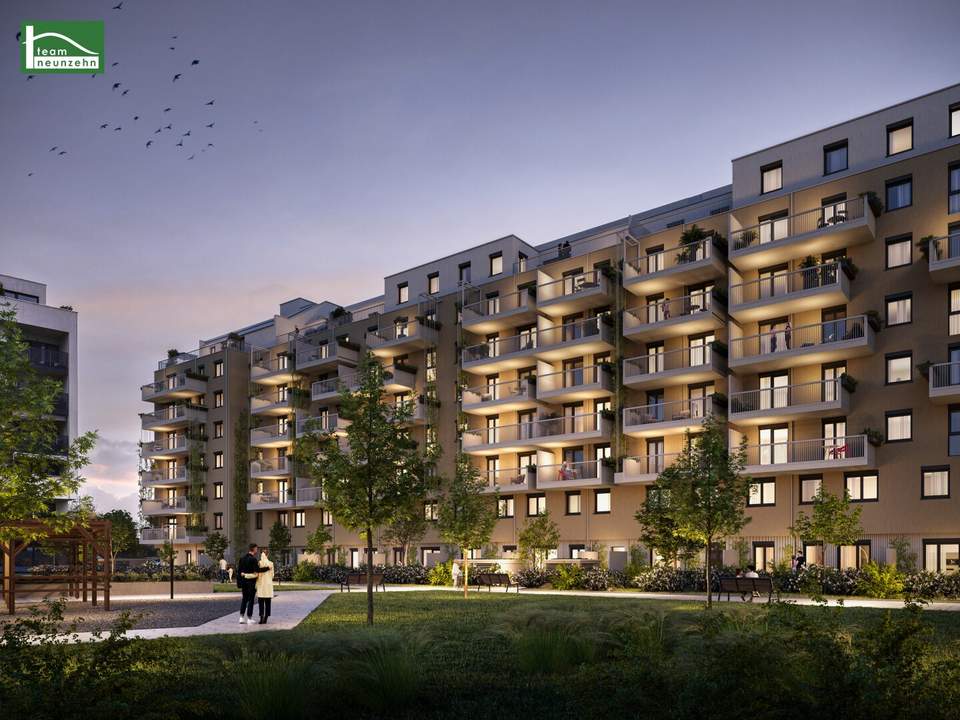 Für Anleger! Kaufpreis versteht sich netto + 20% USt. Moderne 2-Zimmer Wohnung in Top-Lage des 22. Mit Freifläche!