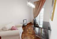 Unbefristet! ELEGANTE ALTBAUWOHNUNG, komplett möbliert, schönes Haus, hofseitiger Balkon, TOP LAGE!