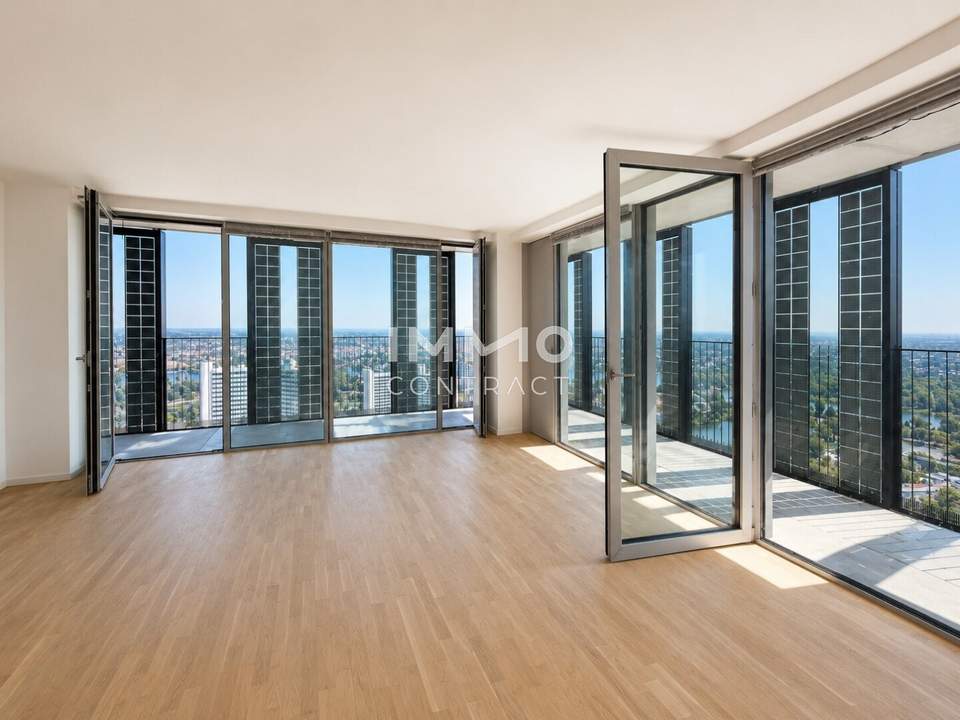 45. Etage inkl. 38qm Loggia - Dem Himmel so nahe: 3 Zimmer Eckwohnung