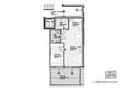 Möblierte 2-Zimmer-Wohnung mit Terrasse &amp; Tiefgarage