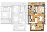 15597 ERSTBEZUG - moderne Maisonettewohnung mit Schwimmteich