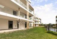 Luxuriöse Gartenwohnung mit 3 Zimmern in ruhiger Lage am Wasser!