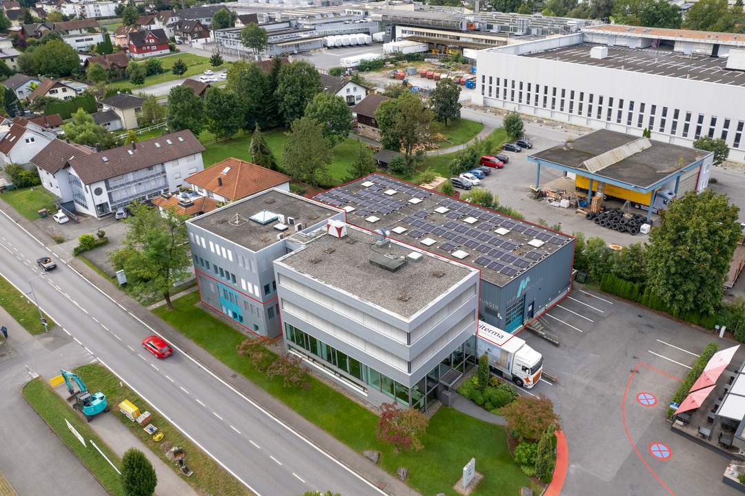 Top Gewerbeflächen in Hohenems: 288 m² Büro und 703 m² Lager – einzeln oder kombiniert mietbar