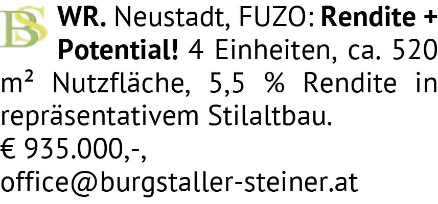 Rendite + Potential! 4 Einheiten, ca. 520 m² Nutzfläche, 5,5 % Rendite in repräsentativem Stila