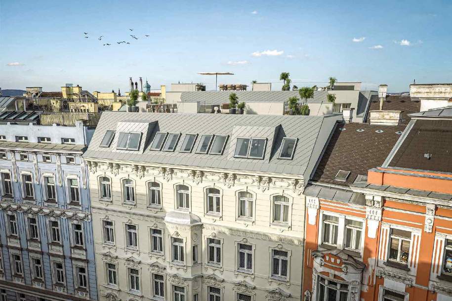 Exklusiver Rohdachboden mit rechtskräftiger Baubewilligung in Toplage – Schönbrunner Straße 60, Wohnung-kauf, 660.000,€, 1050 Wien 5., Margareten