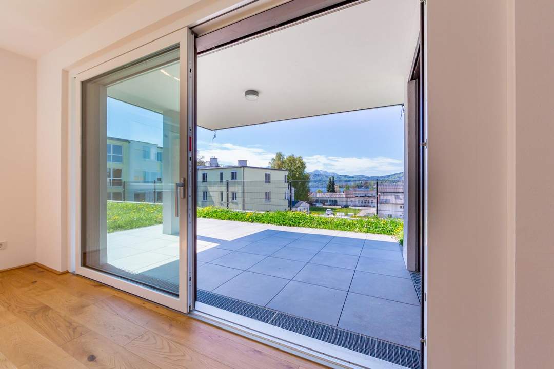 Gartenwohnung am Traunsee: 107 m² Wohnkomfort mit 216 m² Eigengarten