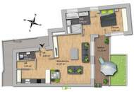 NEUBAU in zentraler Lage: Exklusive 2-Zimmer-Wohnung TOP1