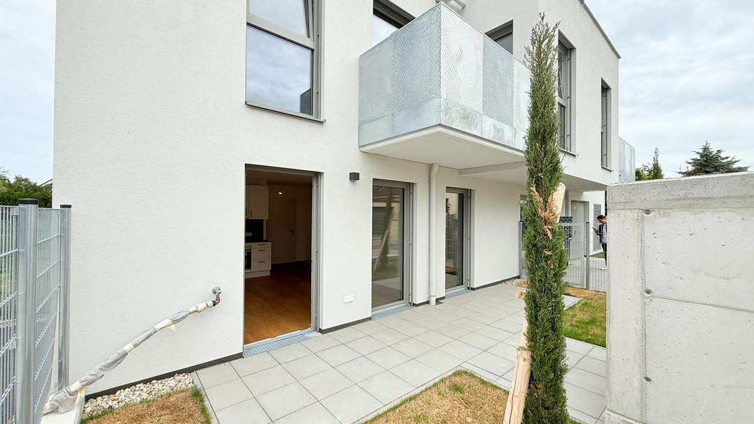 Garten und Terrasse sowie nachhaltiges Wohnen in Essling, in deckengekühlter Ruhelage ( weitere 2 Zimmer Balkonwohnungen frei)