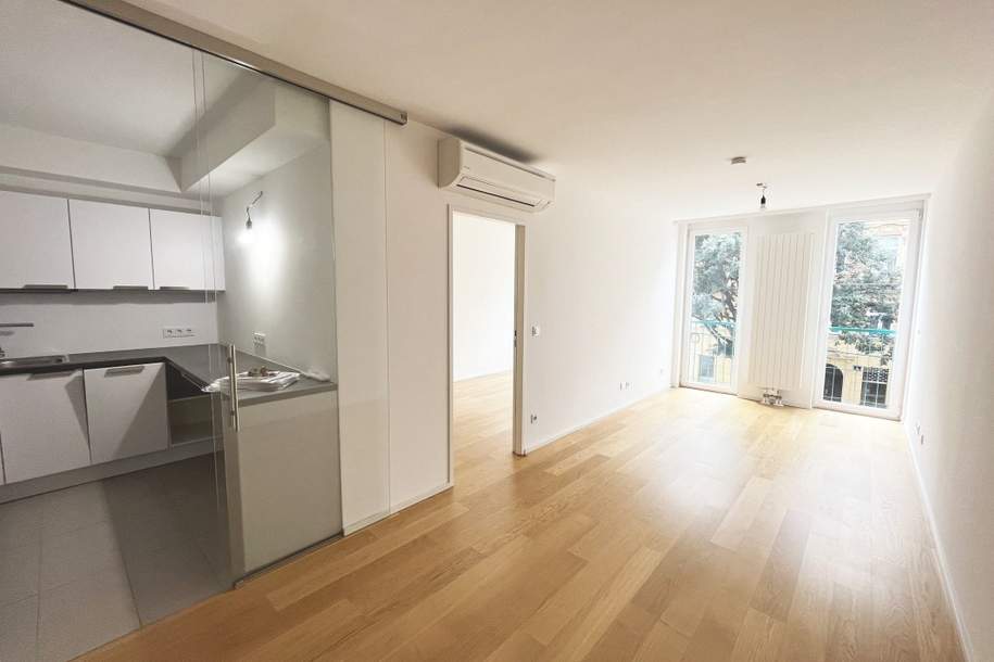 Klimatisierte 2-Zimmer-Wohnung mit französischem Balkon – direkt bei der U3 Schlachthausgasse!, Wohnung-miete, 981,76,€, 1030 Wien 3., Landstraße