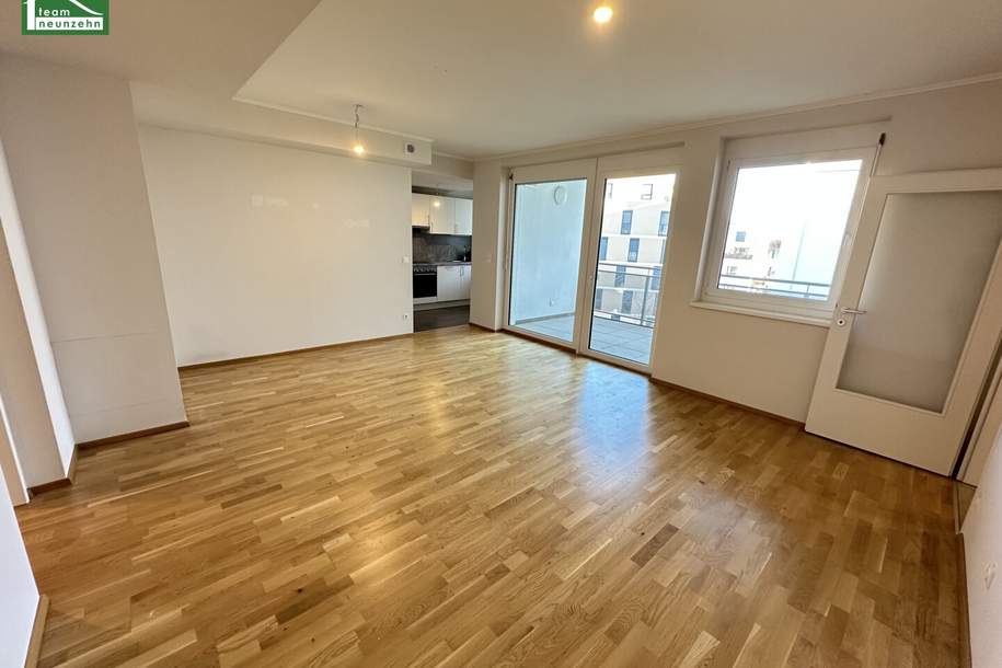 Familientraum im Mautner-Markhof mit Süd-Terrasse! Traumküche- und Bad sowie Abstellraum! GEMEINSCHAFTLICHE DACHTERRASSE - JETZT ANFRAGEN, Wohnung-miete, 1.548,88,€, 2320 Bruck an der Leitha