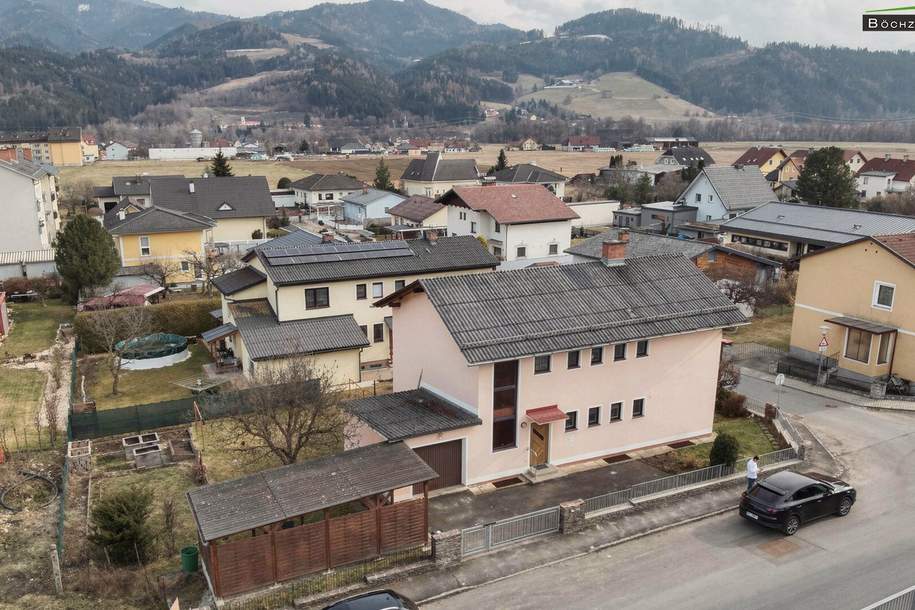 Zweifamilienhaus mit zwei separaten Wohneinheiten, Balkon, Garage und Carport in ruhiger Lage von Knittelfeld, Haus-kauf, 359.000,€, 8720 Murtal