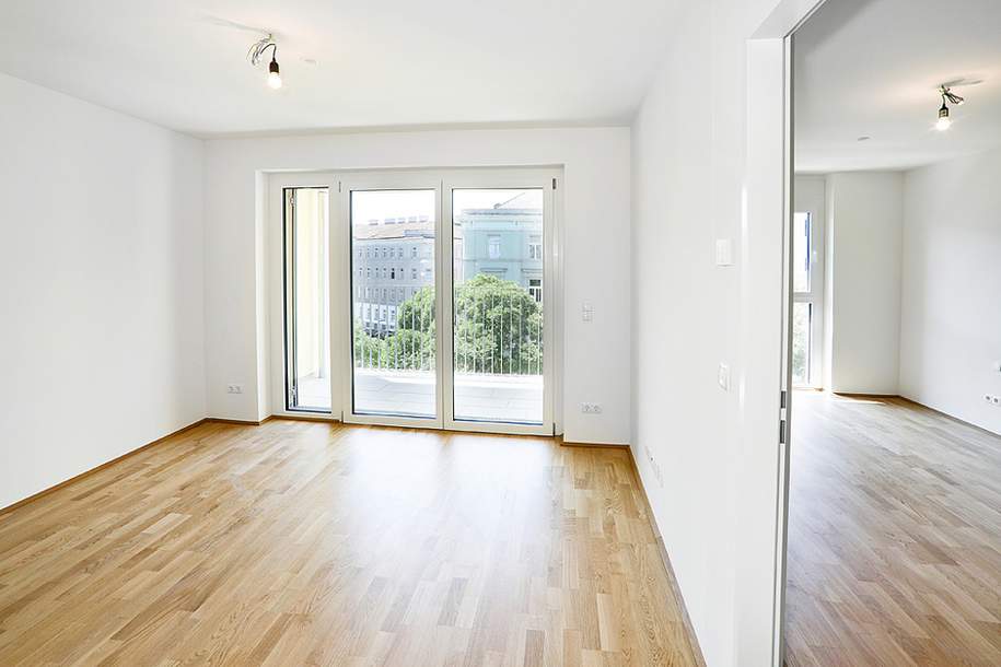 AB SEPTEMBER: GERÄUMIGER GRUNDRISS MIT PRIVATEM BALKON UND FUßBODENKÜHLUNG BEIM GASOMETER, Wohnung-miete, 949,93,€, 1030 Wien 3., Landstraße