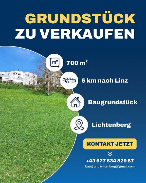 Traumhaftes Baugrundstück in Lichtenberg OÖ