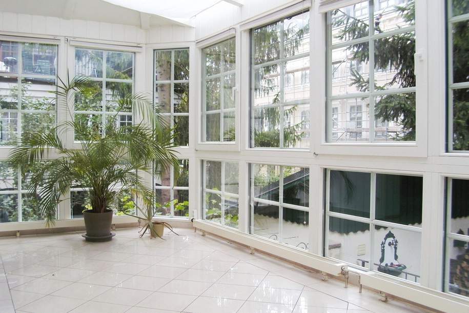 NÄHE WIENERWALD - GROSSZÜGIGE ALTBAUVILLA MIT GARTEN UND TERRASSE IN RUHELAGE, Haus-miete, 4.490,00,€, 1190 Wien 19., Döbling