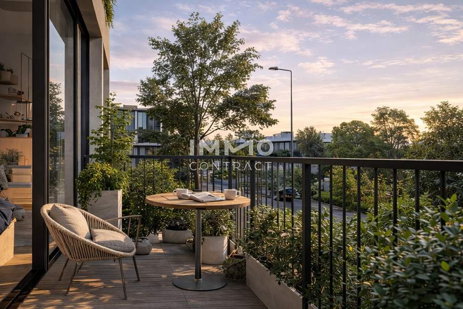 Provisionsfrei! Clever geschnittene 2-Zimmer mit Terrasse – ruhig &amp; hell, Wohnung-kauf, 225.500,€, 2201 Korneuburg