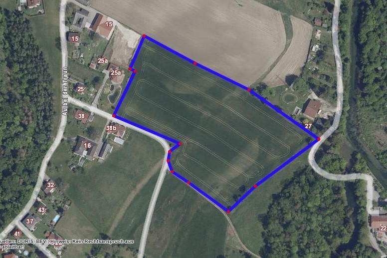Grundstück für Ackerbau in Gunskirchen Au bei der Traun NEUER PREIS, Grund und Boden-kauf, 4623 Wels-Land