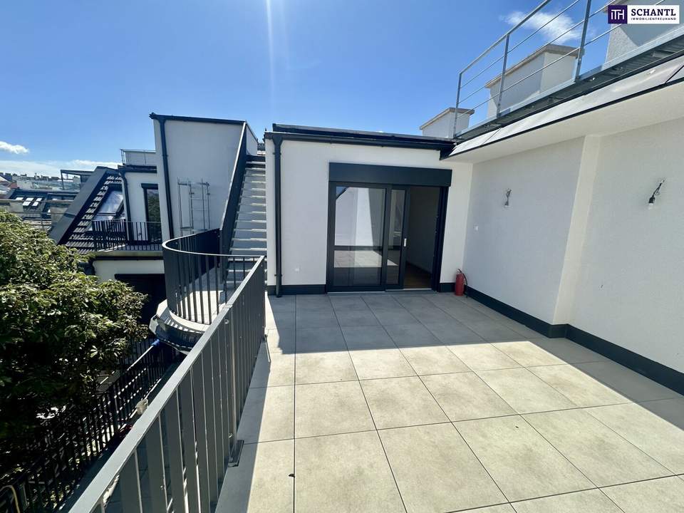 NEUER PREIS! Bezugsfertiges Penthouse der Extraklasse: 175 m² Wohnfläche, 72 m² Dachterrasse und private Liftfahrt!