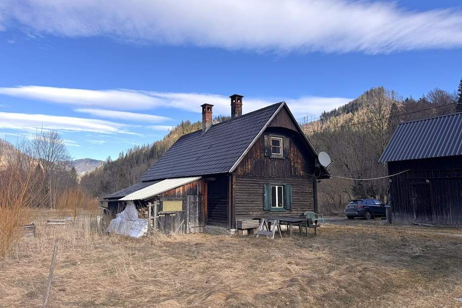 KLEINES, FEINES HOLZHAUS MIT GARTEN BEI MARIAZELL, Haus-miete, 736,00,€, 8630 Bruck-Mürzzuschlag