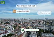 Sechshaus - Erstbezug nach Renovierung! Innenhofausrichtung und 5 Gehminuten zu U4 und U6! Helle Altbau-Wohnung mit 2 oder 3 Zimmern! - JETZT ZUSCHLAGEN