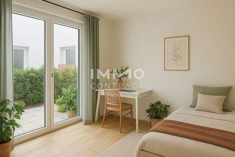 Townhouse - 3 Zimmer Gartenwohnung + 2 Bäder - ERSTBEZUG = DAS LAURENZ = 2 bedroom apartment+garden, Wohnung-miete, 1.857,90,€, 1110 Wien 22., Donaustadt