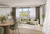 Sonnige 2-Zimmer-Neubauwohnung mit großzügiger Raumhöhe 2,85 m und Top-Infrastruktur
