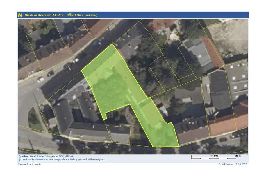 1.164qm Projektgelände - Stockerau - Zentrumszone 80% -g- BKL II,III, BKerngebiet, Grund und Boden-kauf, 423.000,€, 2000 Korneuburg
