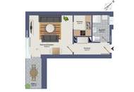 Top Lage! Vermietete Garçonniere im Bezirk Jakomini mit Autoabstellplatz