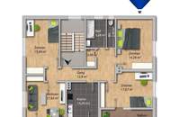 4-Zimmerwohnung mit Gartenanteil, Garage, Keller und Lager!