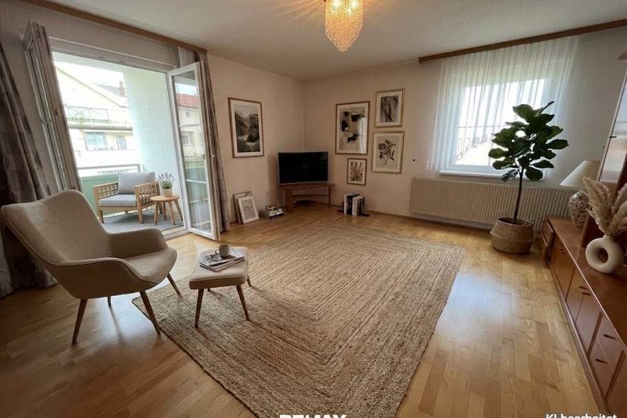 3-Zimmer Wohnung mit Loggia, Tiefgaragenplatz und Kellerabteil! Nähe Stadtzentrum und Bahnhof!, Wohnung-kauf, 230.000,€, 2700 Wiener Neustadt(Stadt)
