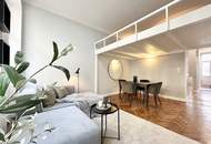 IDEALE KLEINWOHNUNG IN SCHÖNEM ALTBAU - 1,5 ZIMMER-WOHNUNG MIT EXTRA BETT-EBENE UND EINBAUKÜCHE