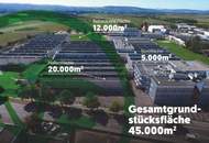 Wir entwickeln Ihr Wunschprojekt auf 12.000 m2 Betriebsbaugrund Details auf Anfrage