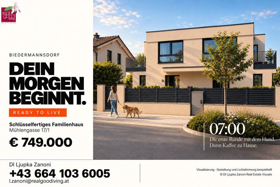 READY TO LIVE – Sensationeller Preis – noch diesen Herbst im eigenen Haus wohnen!, Haus-kauf, 749.000,€, 2362 Mödling