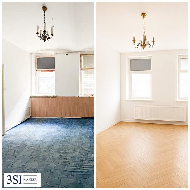 Südseitige Altbauwohnung mit Gestaltungspotenzial