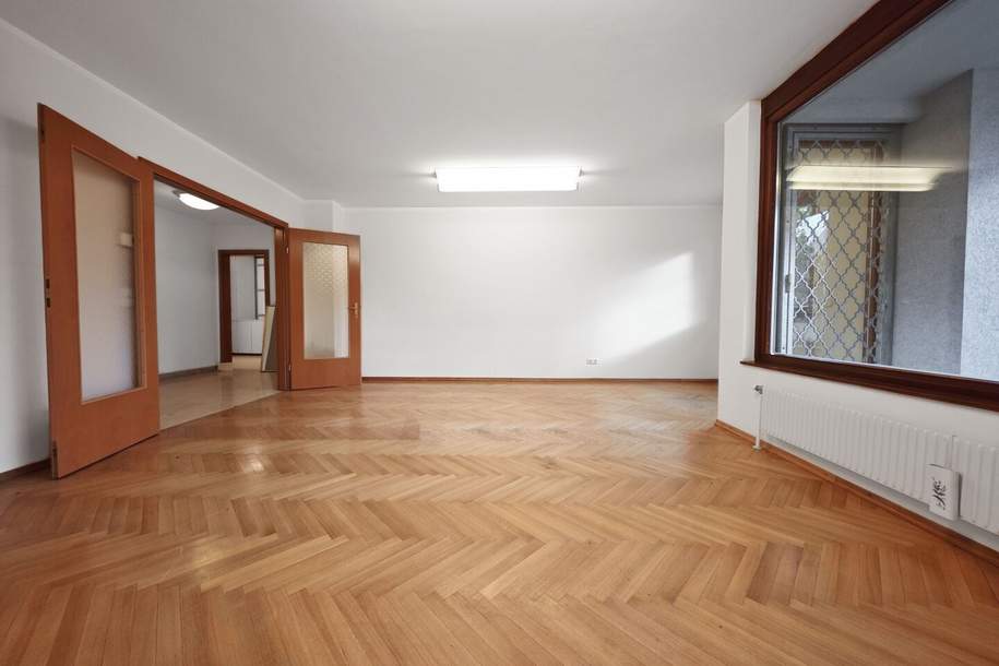 117m² Büro mit 4 - 5 Zimmern und Balkon | barrierefrei | alle Räume zentral begehbar, Gewerbeobjekt-miete, 2.352,67,€, 1190 Wien 19., Döbling