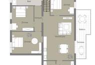 Neue Dachgeschoßwohnung | Fernblick ins Grüne | 2 Min. nach Liesing | 17m² Freifläche in den ruhigen Innenhofgarten | 5 Min. zur Perchtoldsdorfer Heide