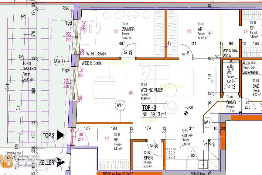 Erstbezug mit Garten: 89m² WFL, 40m² Wohnküche &amp; Zi-14 &amp; AR 12m², PKW-Stellplatz, Wohnung-kauf, 211.000,€, 2425 Neusiedl am See